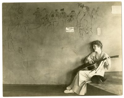 Garret Grace Godwinové, Greenwich Village, New York, USA, cca 1917-18 (želatinová stříbrná fotografie) od Jessie Tarbox Beals