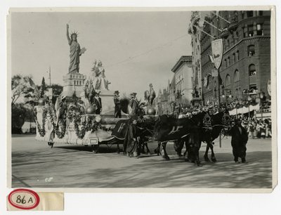 Historický průvod plovák č. 53: Socha svobody od Jessie Tarbox Beals