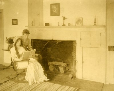Malcolm Stewart Boylan a jeho matka Je jedním z 9 důležitých autorů titulů z Hollywoodu, kolem roku 1905-1917 (želatinová stříbrná fotografie) od Jessie Tarbox Beals