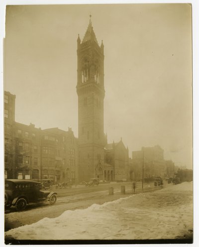 Old South Church, Boston, Mass, USA, asi 1902-10 (želatinová stříbrná fotografie) od Jessie Tarbox Beals