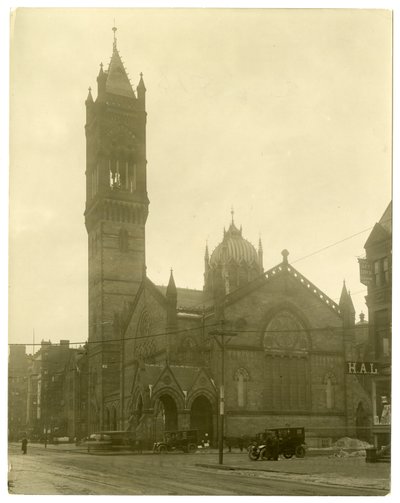 Old South Church, Boston, USA, cca 1902-10 (želatinová stříbrná fotografie) od Jessie Tarbox Beals