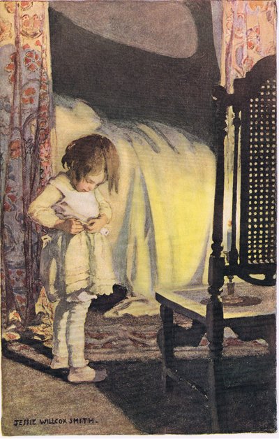 Mladá dívka, která se svléká, z knihy „A Child