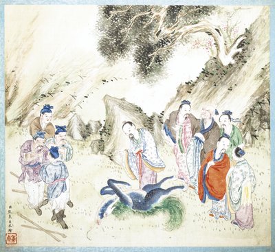 Život Konfucia, počátek 18. století od Jiao Bingzhen