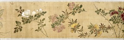 Sto květin, začátek 17. století (malované hedvábí) (detail: viz také 207347-58) od Jiayan Chen