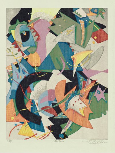Con Brio, 2011 (dřevořez) od Jim Monson
