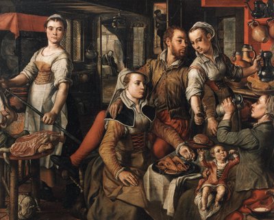Alegorie nedbalosti Alegorie neopatrnosti, 1563. od Joachim Beuckelaer