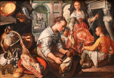 Kristus v domě Marty a Marie Kristus v domě Marty a Marie od Joachim Beuckelaer