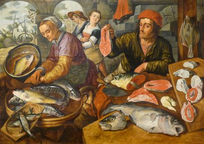 Francouzsky: Le Marché aux poissons Rybí trh od Joachim Beuckelaer