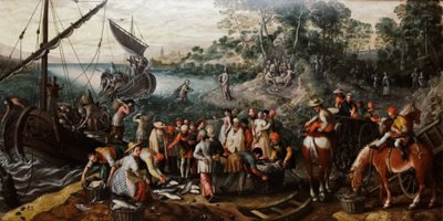 Zázračný tah ryb od Joachim Beuckelaer