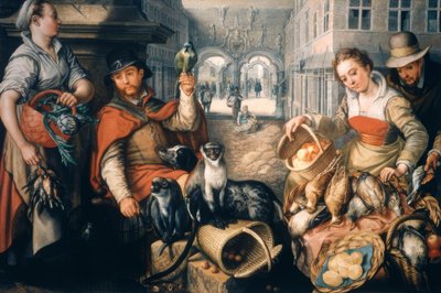 Prodejce exotických zvířat od Joachim Beuckelaer