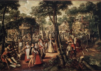 Venkovská oslava od Joachim Beuckelaer or Bueckelaer