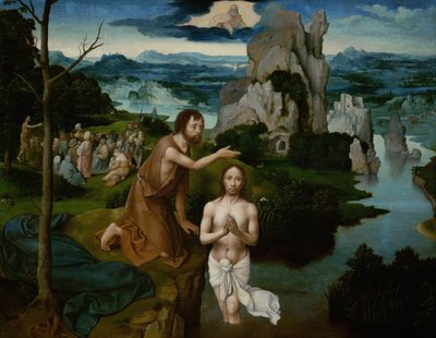Kristův křest od Joachim Patinir