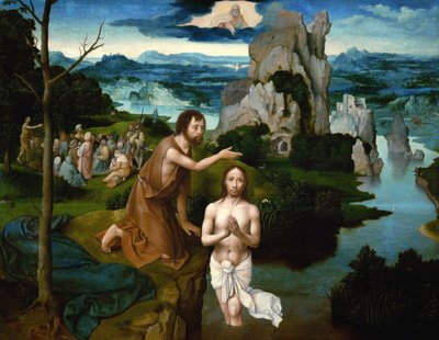 Křest Kristův od Joachim Patinir