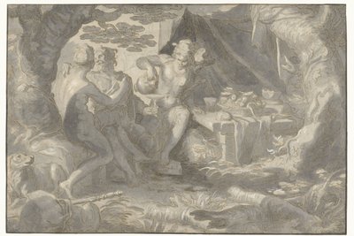 Lot a jeho dcery od Joachim Wtewael or Utewael