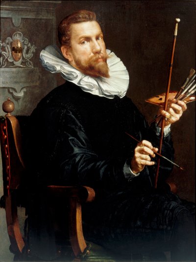 Autoportrét, 1601 od Joachim Wtewael or Utewael