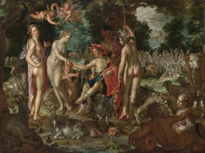 Soud v Paříži od Joachim Wtewael or Utewael