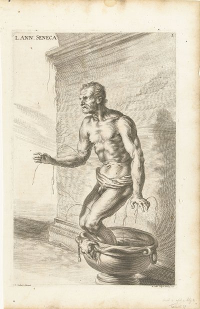 Seneca, vyryl Richard Collin od Joachim von (after) Sandrart