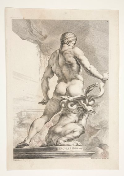Hercules Hydramuvince (Hercules a Hydra) od Joachim von Sandrart