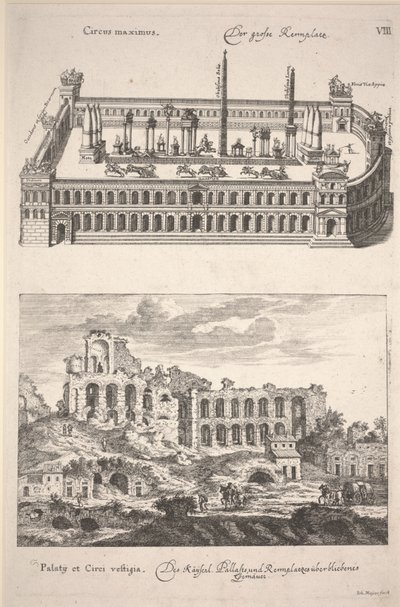 Ilustrace z "The Old and New Rome Grosser Schau-Platz" od Joachima von Sandrarta od Joachim von Sandrart