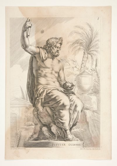 Jupiter Olympius ze Sculpturae Vetis Admirata od Joachim von Sandrart
