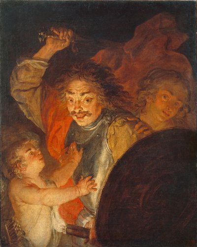 Alegorie hněvu Mars, Venuše a Amor, kolem roku 1630 od Joachim von Sandrart