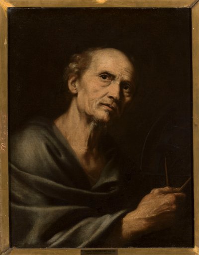 Portrét muže s kružítkem od Joachim von Sandrart