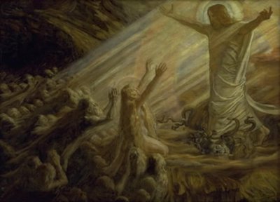 Kristus v říši mrtvých. Studie od Joakim Frederik Skovgaard