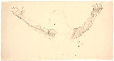 Detailní figurální studie Kristových natažených paží od Joakim Frederik Skovgaard