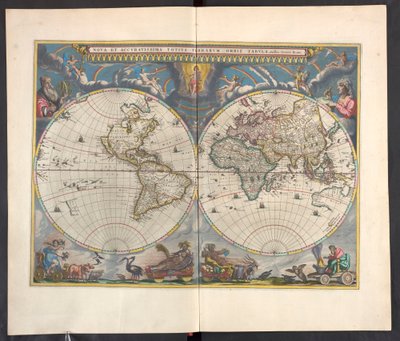 Nova et accvratissima totivs terrarvm orbis tabvla. Auctore Ioanne Blaev. od Joan Blaeu