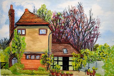 Rose Cottage, Cookham, farma lorda Astorse Cliveden, 2009 od Joan Thewsey