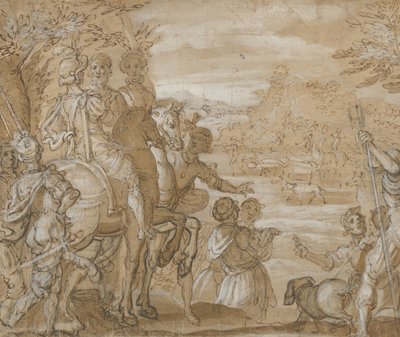 A Hunting Party, ca. 1555-65. od Joannes Stradanus