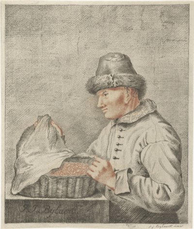 prodejce krevet od Joannis Jacobus Bijlaert (signed by artist)