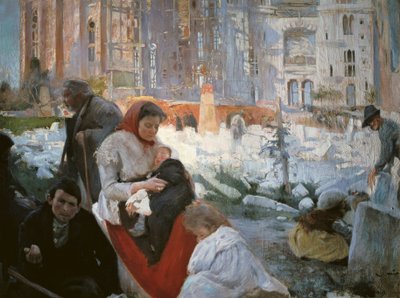 "Katedrála chudých", obraz od Joaquima i Trinxet od Joaquin Mir Trinxet