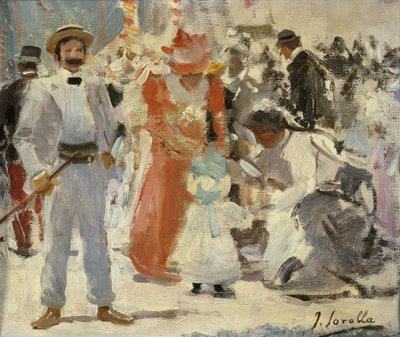 Na veletrhu; En la Feria, od Joaquín Sorolla