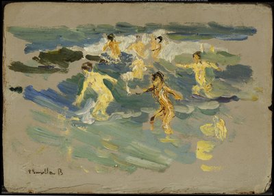 Pláž ve Valencii, kolem roku 1904 od Joaquín Sorolla