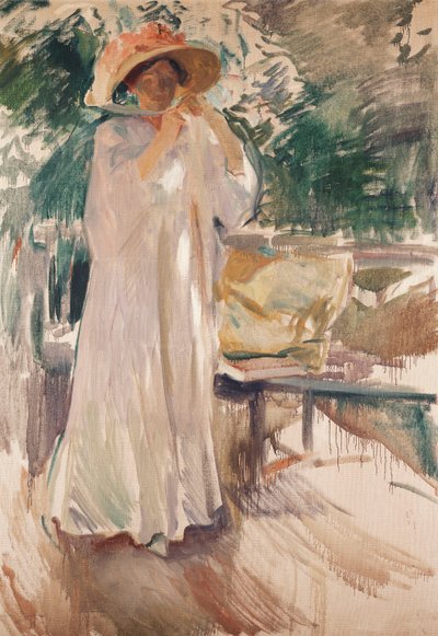 Clotilde ve své zahradě, 1910 od Joaquín Sorolla