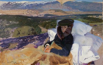 Rekonvalescentka Maria v El Pardo, 1906. od Joaquin Sorolla y Bastida