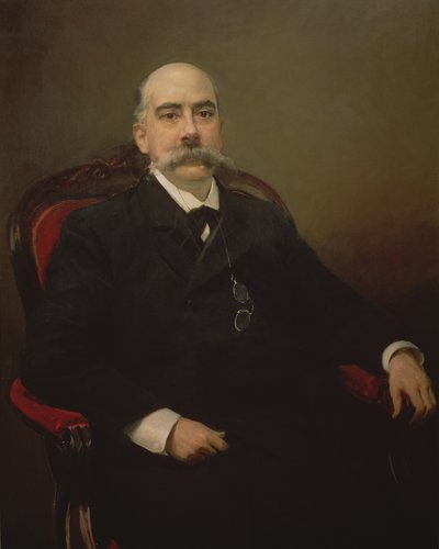 Portrét Emilio Castelar y Ripoll, španělský státník, řečník a spisovatel od Joaquin Sorolla y Bastida