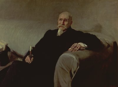 Portrét Jose Echegaray y Eizaguire (1832-1916), španělský matematik a dramatik od Joaquin Sorolla y Bastida