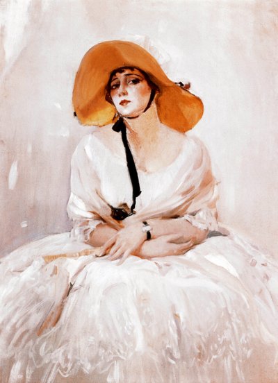 Portrét Raquel Meller (1888-1962), španělské zpěvačky a herečky. Detail. Obraz Joaquina Sorolly (1863-1923). 1919. Madrid. Muzeum Sorolla. od Joaquín Sorolla