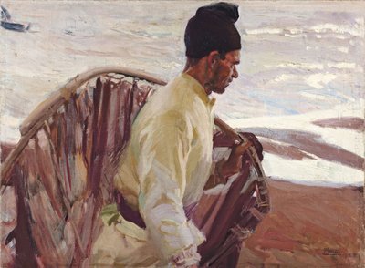 Rybář krevet, Valencie; Rybář krevet, Valencie, 1908 od Joaquín Sorolla