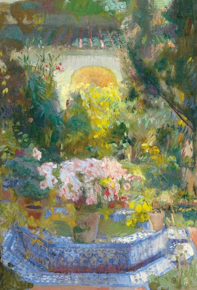 Nádvoří domu Sorolla - Sorolla y Bastida, Joaquin (1863-1923) - 1917 - Olej na plátně - 95,9 x 64,8 - Museo Carmen Thyssen, Malaga od Joaquin Sorolla y Bastida
