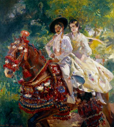 Návrat obrazu Feria od Joaquina Sorolly (1863-1923) (např.), 20. století. Madrid, muzeum Sorolla od Joaquín Sorolla