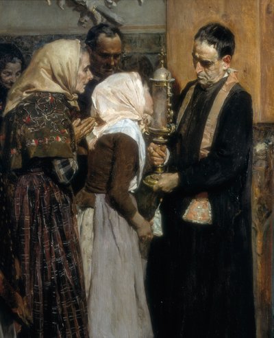 Relikvie, detail od Joaquín Sorolla
