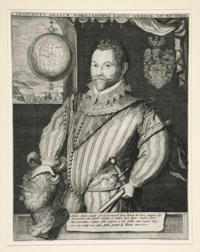 Sir Francis Drake od Jodocus Hondius