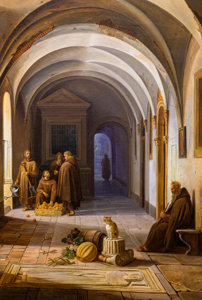 Františkánští mniši v klášteře Santa Maria d