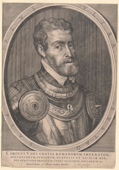 Císař Svaté říše římské Karel V. (tisk) od Jodocus The Younger Hondius