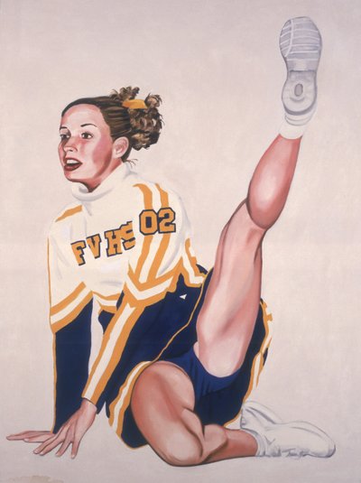 Floor Rutine, 2002 (olej a akryl na plátně) od Joe Heaps Nelson