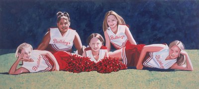 Junior High School Cheerleaders on the Grass, 2003 od Joe Heaps Nelson