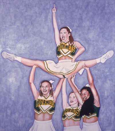 Lets go Hornets #1 Yeah!, 2002 (olej a akryl na plátně) od Joe Heaps Nelson